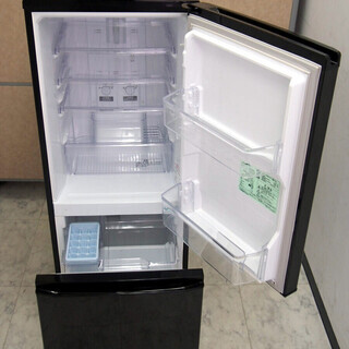 三菱 MITSUBISHI 146リットル 2ドア 冷凍冷蔵庫 MR-P15A-B ブラック