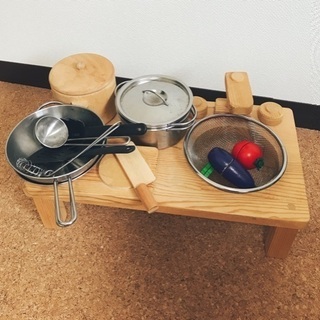 [取引中]木のおままごとセット IKEA ハンドメイド シュタイ...