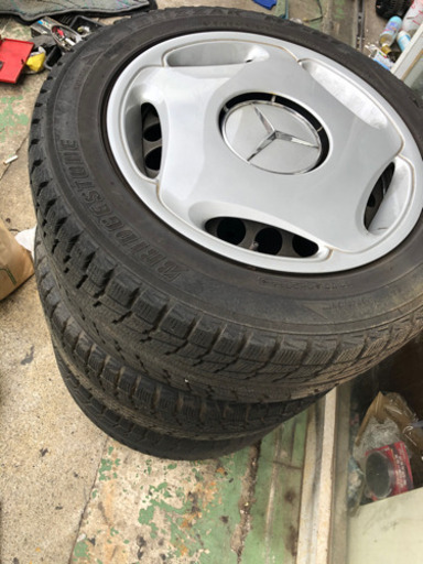 バリ山ベンツ純正ホイール、スタッドレス