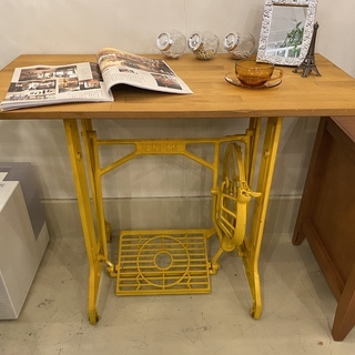 テーブル ミシン脚 デスク 作業台 リメイク家具 アンティーク 中古品