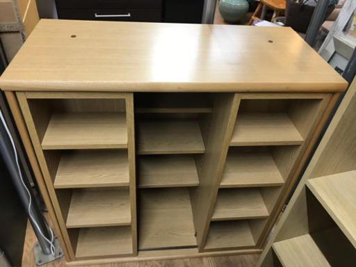 スライド式 本棚 中古