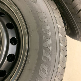 ハイエース　新車外し　タイヤ　② ハイエース新車外しタイヤ4本セット②（鉄ホイール組）