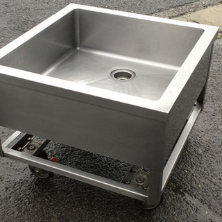 中古　1W 流し台　1槽　ステンレス　業務用　 幅75　　奥行7...