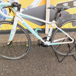 【発送可/引き取り可】Bianchi ロードバイク 700C型 グリップシフト外装6段変速付折りたたみクロスバイク