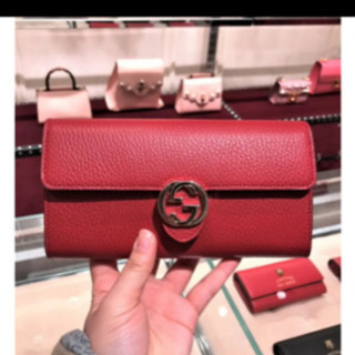 GUCCI長財布　レッド　新品未使用　正規品！