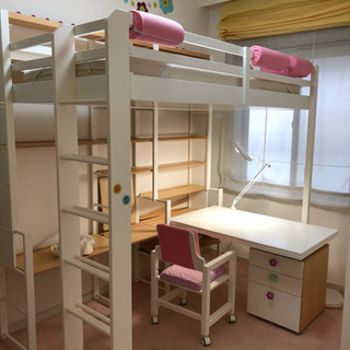 子供用上質オーダーメイド家具 ベッドと学習机