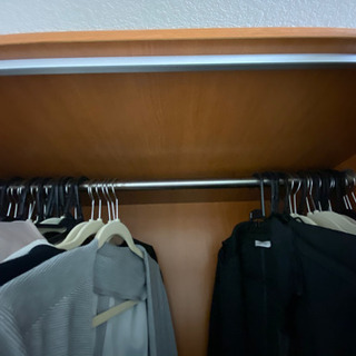 大型衣類収納 ハンガーラック（ジャンク品）の画像