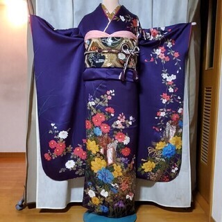 振袖①、長襦袢、袋帯、小物　7点セット