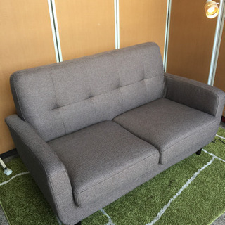 ☆モデルルーム☆展示品☆ファブリック2人掛けソファ☆ほぼ未使用、おまけ付き！