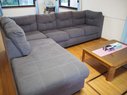 【配達可能】L字型★アメリカンソファ