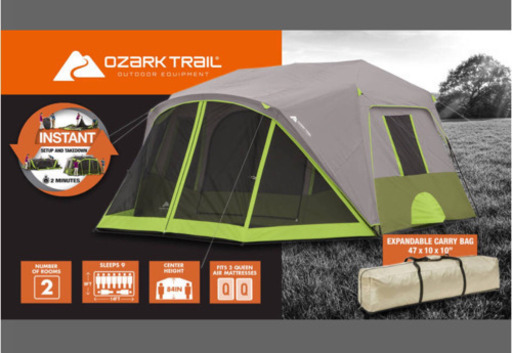 新品未使用　オザークトレイル　ワンタッチキャンプテント