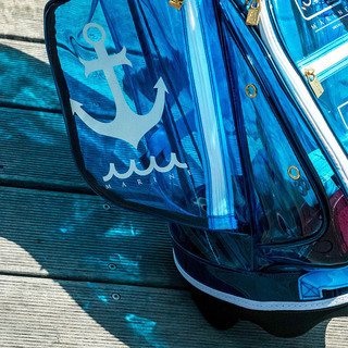 muta MARINE GOLF クリアキャディバッグ【ブルー】の画像