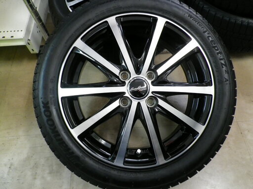 【お買い得品】15インチ タイヤ＆ホイール 4本セット HANKOOK ハンコック 15インチ タイヤ ユーロスピード ホイール 165/55R/15 79T