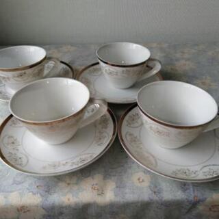 コーヒーカップ(Yamahyo China)４客+湯呑３客