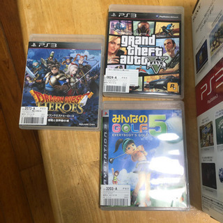 PlayStation3 ソフト3つ wiiもつけます！の画像