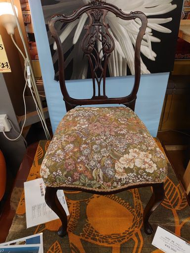 【値下げしました】1890年　英国マホガニー　ヴィクトリアンチェア　マホガニー