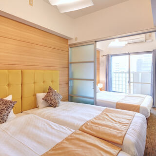 今宮戎駅周辺　マンスリーマンション　ファミリー6名（家具・家電付き）