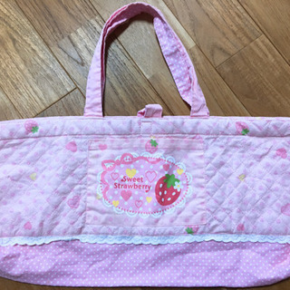 美品　新学期準備　ピアニカ袋　うさももシリーズ