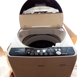 30日迄！送料無料★SHARP 4.5kg洗濯機【ES-G4E3-KW】 送料無料☆SHARP 4.5kg 洗濯機【ES-G4E3-KW】 - メルカリ
