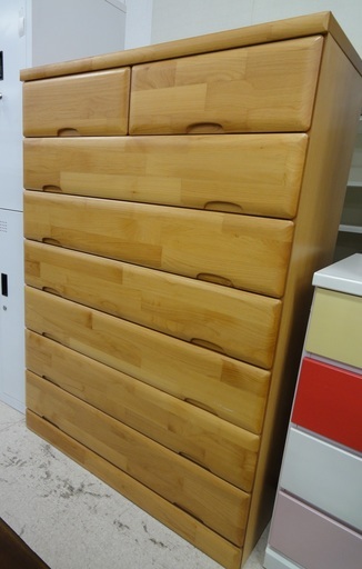 (株)浅川家具 7段チェスト タンス 木目【ユーズドユーズ名古屋天白店】