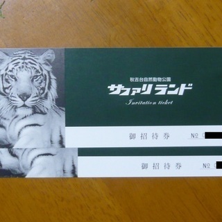 秋吉台サファリランド ペア入場券
