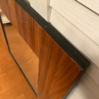 【期間限定・今月末まで】シンプルでどんな部屋にも合う素敵なスクエアミラーです（立て掛け、壁掛け）の画像