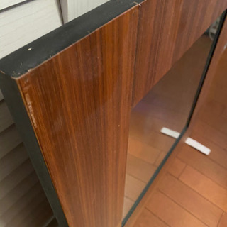 【期間限定・今月末まで】シンプルでどんな部屋にも合う素敵なスクエアミラーです（立て掛け、壁掛け）の画像