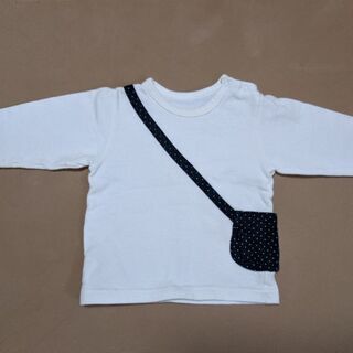 【取引中】子供服80cm　ポシェット柄