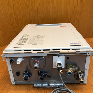 動作品◎Rinnai◎ガス風呂給湯器 RUF-K205SAW(A) リンナイ 13A用 12A用 20号 屋外式 都市ガス 2017年 取説 リモコン付 中古(A408）AKARI の画像