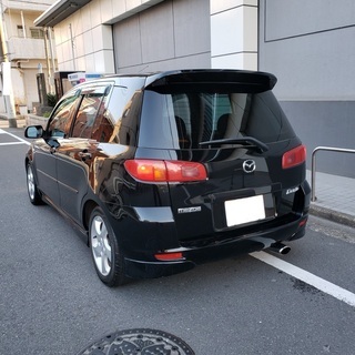 デミオ　ＳＰＯＲＴ（スポルト）Ｈ15　走行49000キロ　車検2年5月　純正エアロ＆15ＡＷ　キセノン　ローダウン＆ＨＫＳマフラー　禁煙車の画像