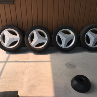 アルミホイール付タイヤ　155-65r13 4本セット