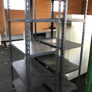 棚　オフィス家具　サビあり　鉄