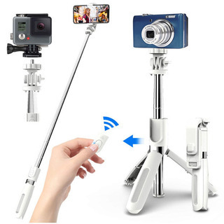 新品★自撮り棒 三脚一脚兼用 取付可能　7段360度　遠隔100...