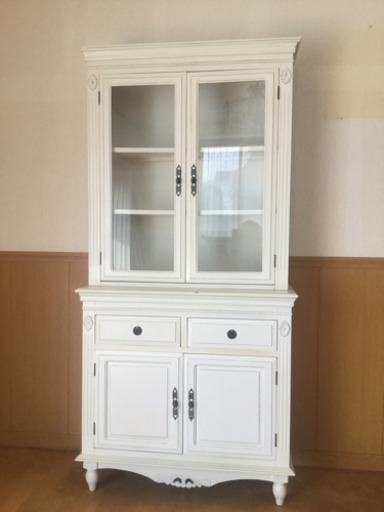 ■配達可■アンティーク仕上げ  キャビネット デュエット  BCC-7568