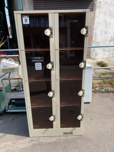 ロッカー 100円 リターン専用 ロッカー 8室  W840×D450×H1800㎜ 鍵 施設 店舗 銭湯 更衣室 ８人用