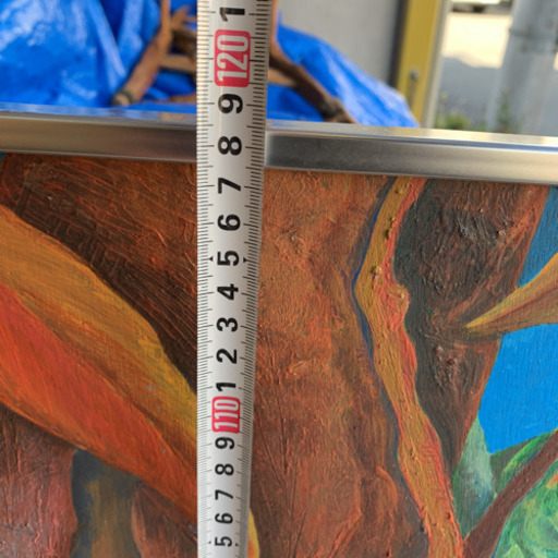 アクリル画　題名　マヤの精霊