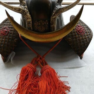 ☆ご愛好家向け☆ 鋳物の兜 山中鹿之助 型 の画像