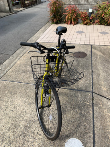 ロードバイク　クロスバイク　かご付き　自転車　