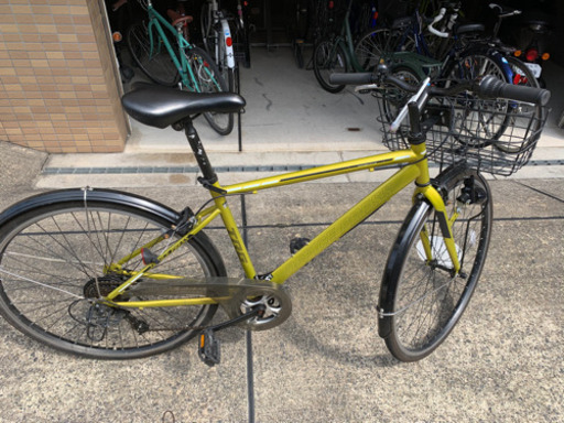 ロードバイク　クロスバイク　かご付き　自転車　