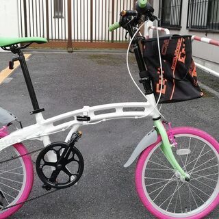 ドッペルギャンガーシュガーキューブの折畳み自転車　６段変速　オプ...
