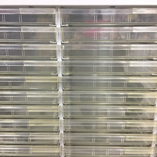 中古　イトーキ 天板付レターケース　 14段3列　B4　浅型クリスタルトレイ　書庫　クリアキャビネット　カウンター 愛知　岐阜　一宮市　グッドプライス一宮の画像