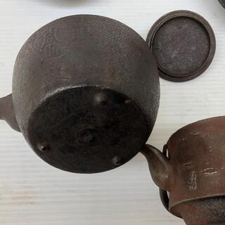 古い鉄瓶まとめて4点セットの画像