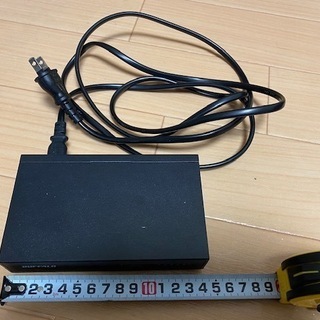 BUFFALO Giga対応 金属筺体 電源内蔵 5ポート ブラック スイッチングハブ LSW4-GT-5NS/BKの画像