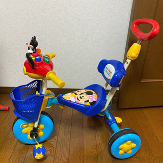 ミッキーマウスの三輪車(受け渡し者決定しました)の画像