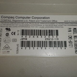 パソコン用キーボード　Compaq　ジャンク品の画像