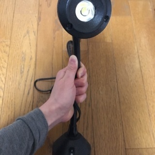 【希少】YAMAZEN マグネットLEDライトスタンド　ブラックの画像