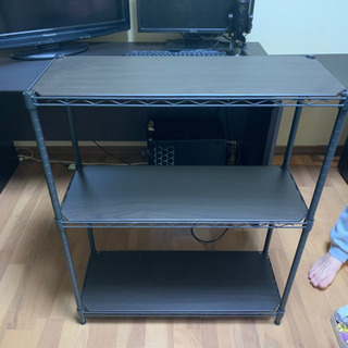 【値下げ】3段ラック　ブラウンの画像