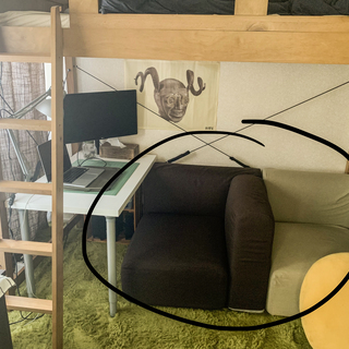 (お受け渡し先決定)【引取限定】無印良品　MUJI 　ソファ　ユニットソファ　カバー付きの画像