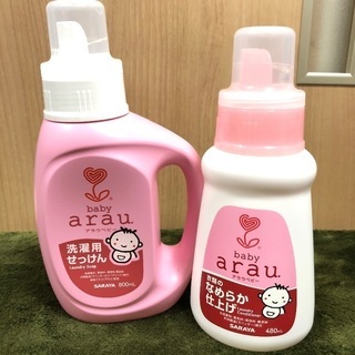 arau アラウヘビー　洗濯用せっけん　柔軟剤　衣類のなめらか仕上げSARAYAの画像