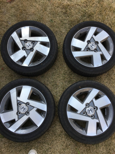 値下げ！！ホンダゼストスパーク純正ホイールタイヤ4本セット165/55/R14